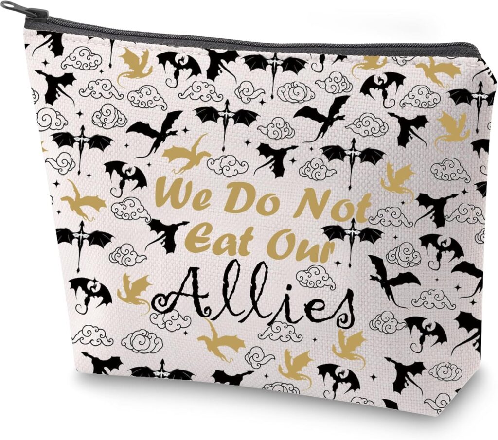 fourth wing cosmetic bag