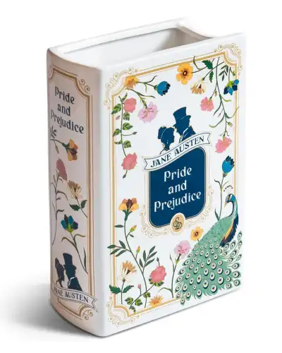 Pride and Prejudice book vase